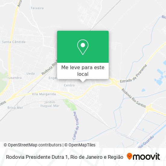 Rodovia Presidente Dutra 1 mapa
