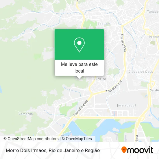 Morro Dois Irmaos mapa