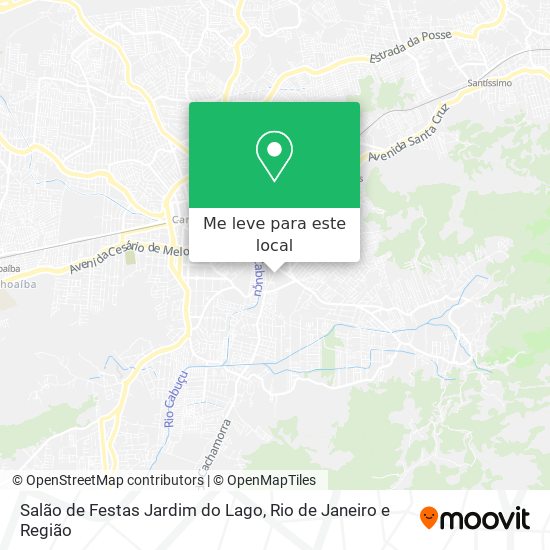 Salão de Festas Jardim do Lago mapa