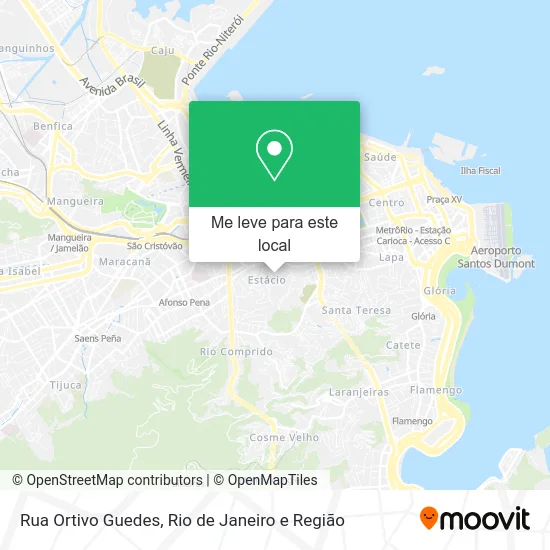 Rua Ortivo Guedes mapa