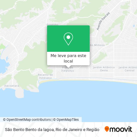 São Bento Bento da lagoa mapa