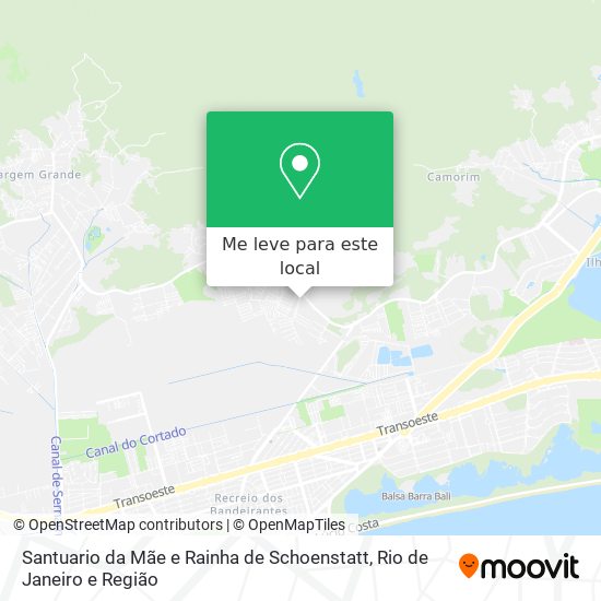 Santuario da Mãe e Rainha de Schoenstatt mapa