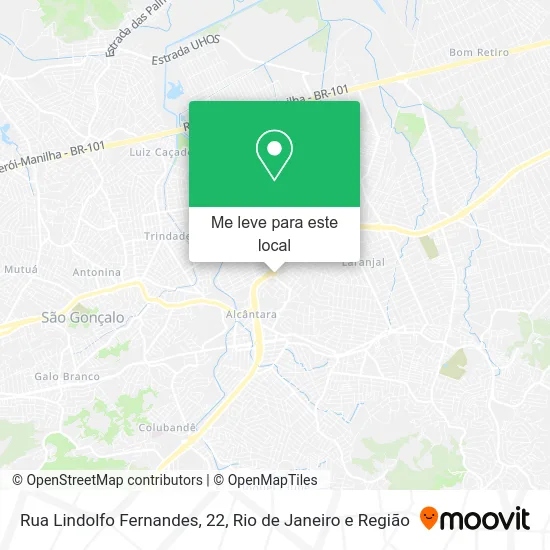 Rua Lindolfo Fernandes, 22 mapa