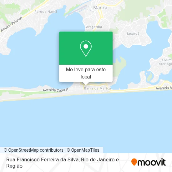 Rua Francisco Ferreira da Silva mapa