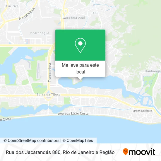 Rua dos Jacarandás 880 mapa