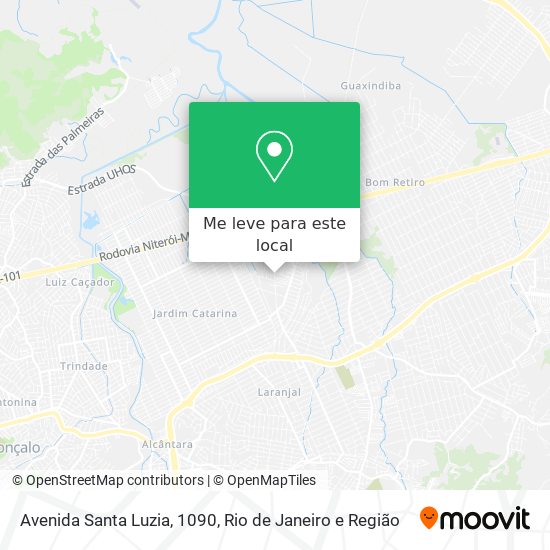 Avenida Santa Luzia, 1090 mapa