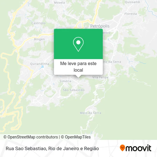 Rua Sao Sebastiao mapa