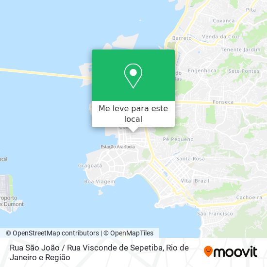 Rua São João / Rua Visconde de Sepetiba mapa