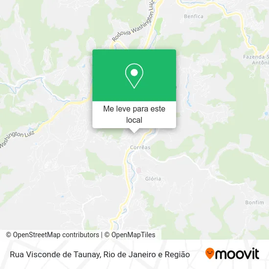 Rua Visconde de Taunay mapa