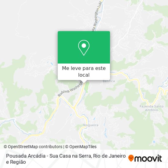 Pousada Arcádia - Sua Casa na Serra mapa
