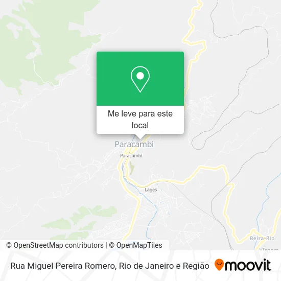 Rua Miguel Pereira Romero mapa
