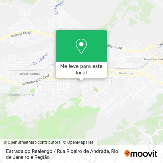 Estrada do Realengo / Rua Ribeiro de Andrade mapa