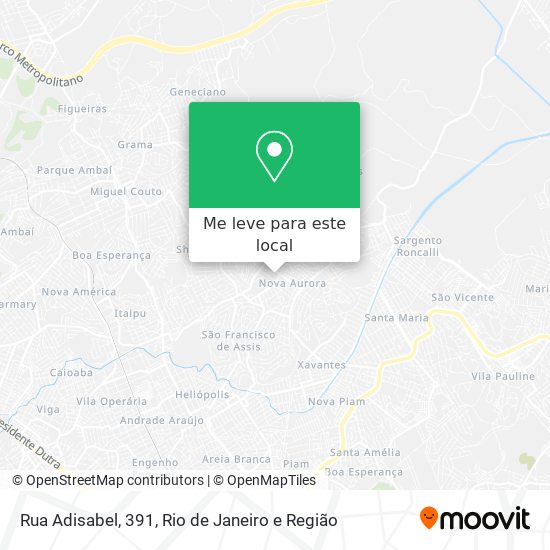 Rua Adisabel, 391 mapa