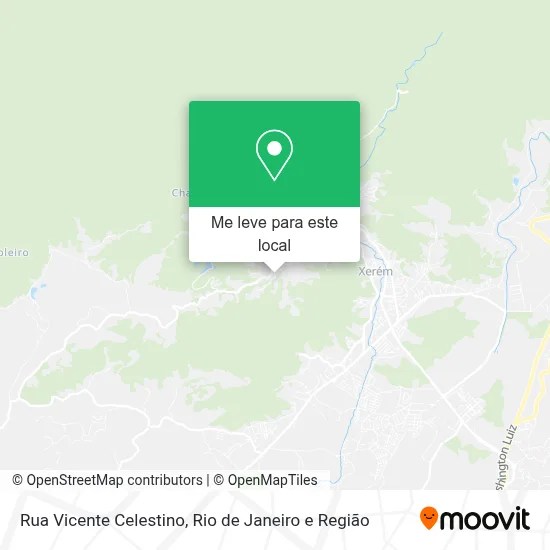 Rua Vicente Celestino mapa