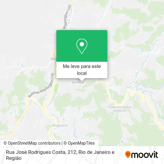 Rua José Rodrigues Costa, 212 mapa