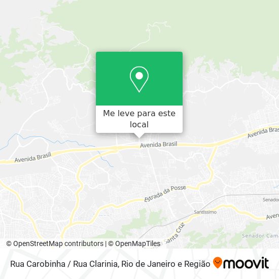 Rua Carobinha / Rua Clarinia mapa