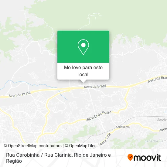 Rua Carobinha / Rua Clarinia mapa