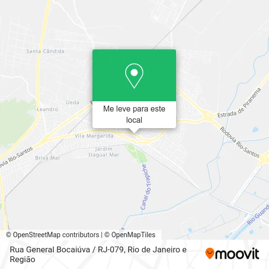 Rua General Bocaiúva / RJ-079 mapa