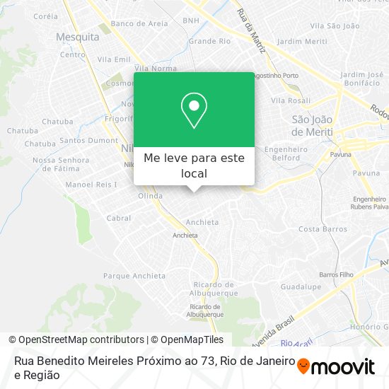 Rua Benedito Meireles Próximo ao 73 mapa