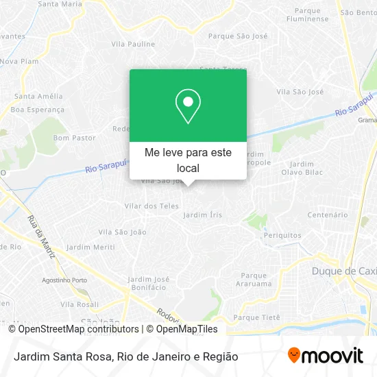 Jardim Santa Rosa mapa