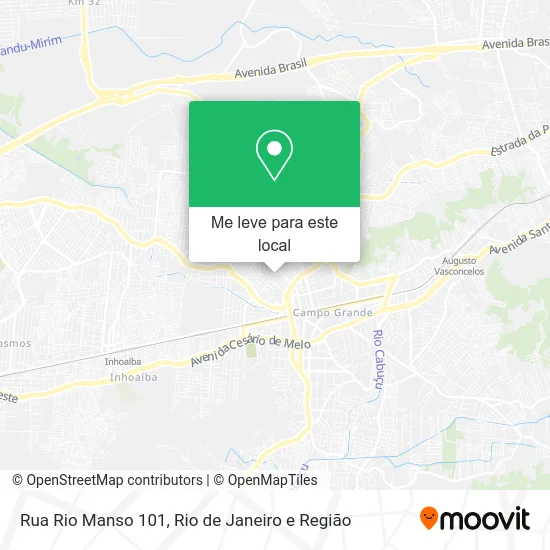 Rua Rio Manso 101 mapa