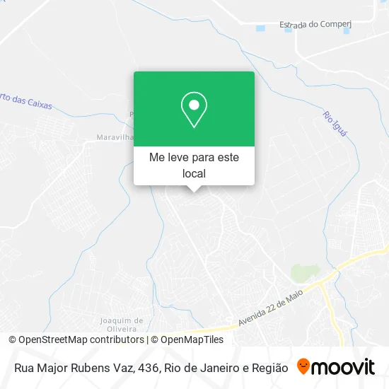 Rua Major Rubens Vaz, 436 mapa