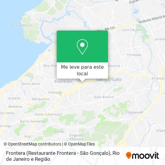 Frontera (Restaurante Frontera - São Gonçalo) mapa