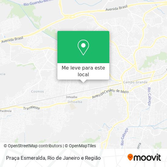 Praça Esmeralda mapa