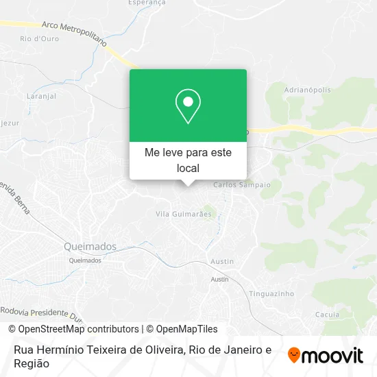 Rua Hermínio Teixeira de Oliveira mapa
