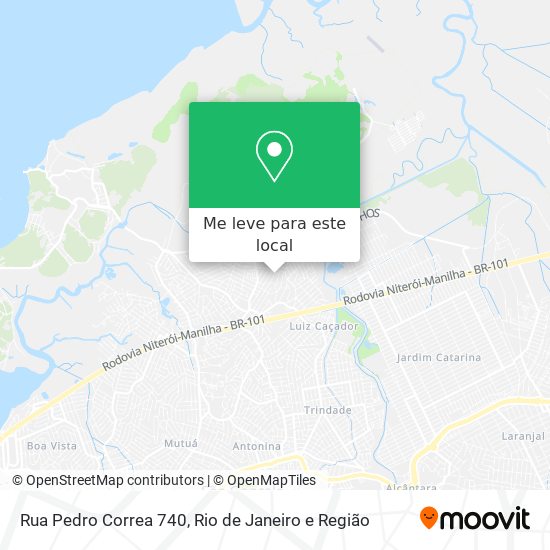 Rua Pedro Correa 740 mapa