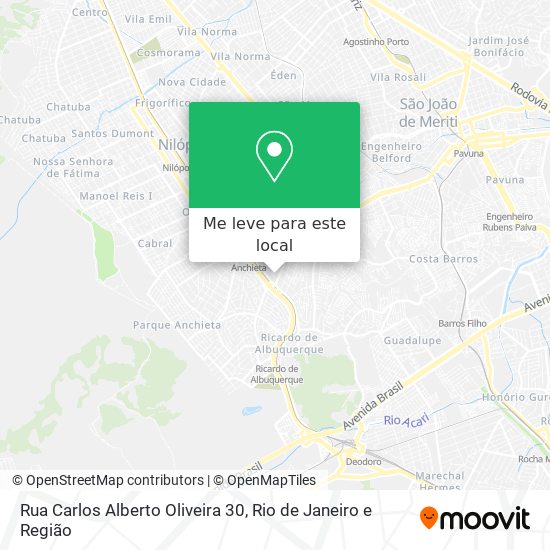 Rua Carlos Alberto Oliveira 30 mapa