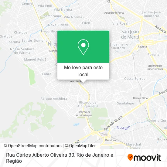 Rua Carlos Alberto Oliveira 30 mapa