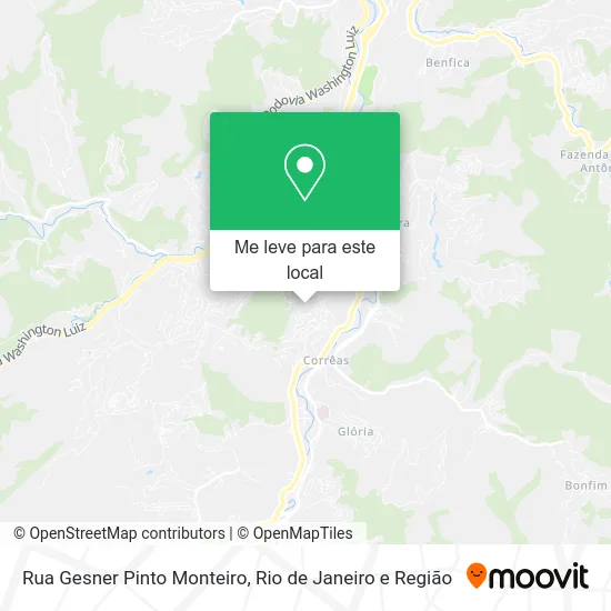 Rua Gesner Pinto Monteiro mapa