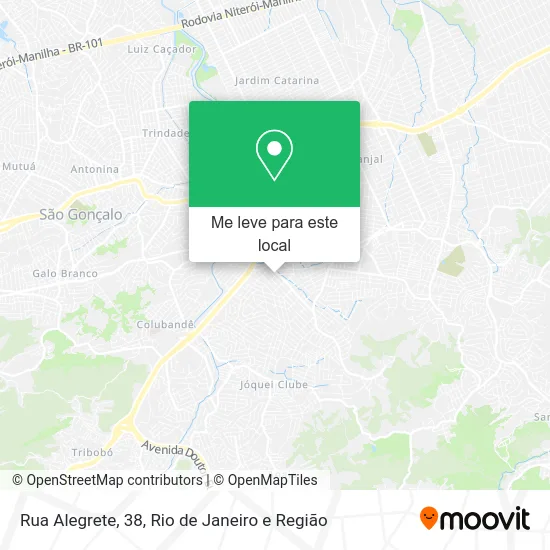 Rua Alegrete, 38 mapa