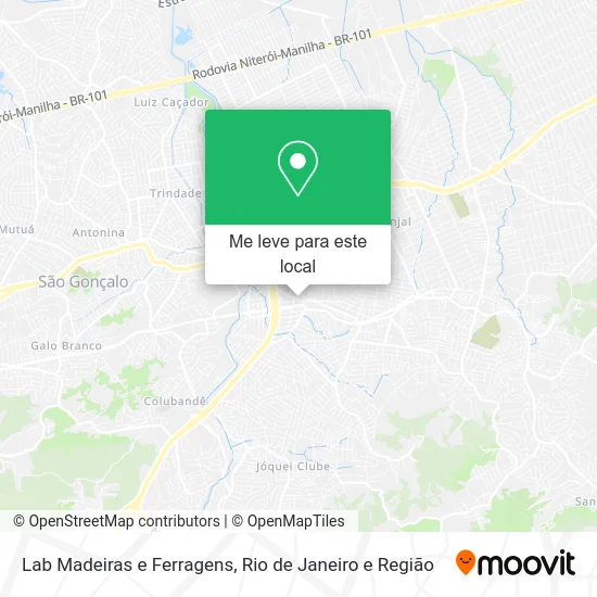 Lab Madeiras e Ferragens mapa