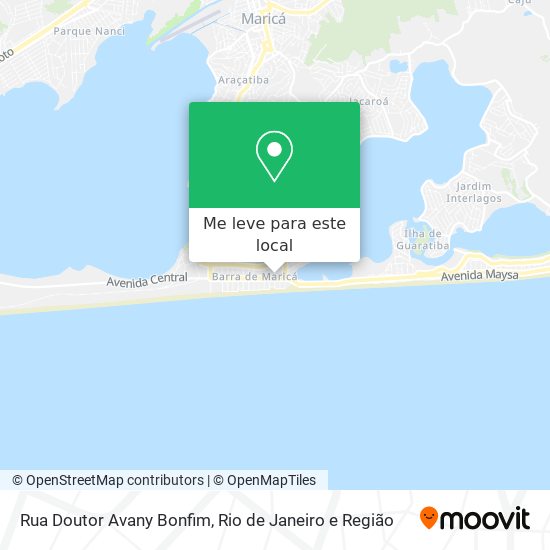 Rua Doutor Avany Bonfim mapa