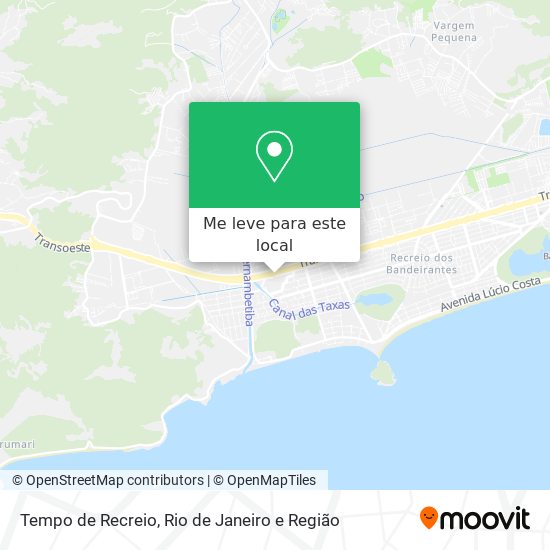 Tempo de Recreio mapa