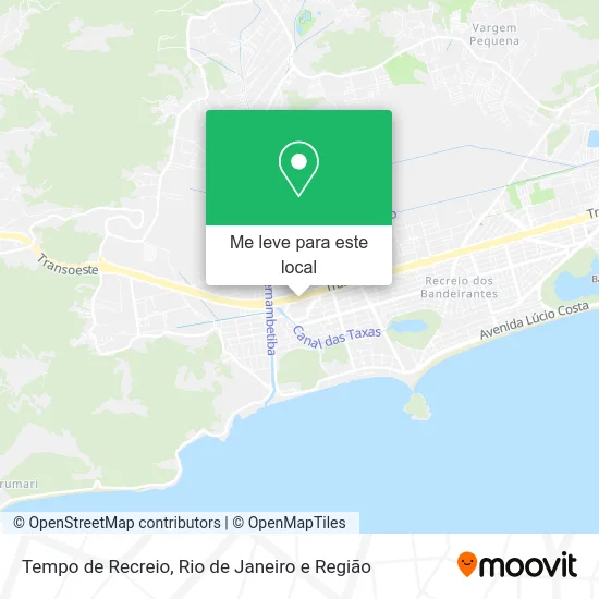Tempo de Recreio mapa