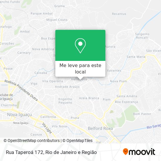 Rua Taperoá 172 mapa