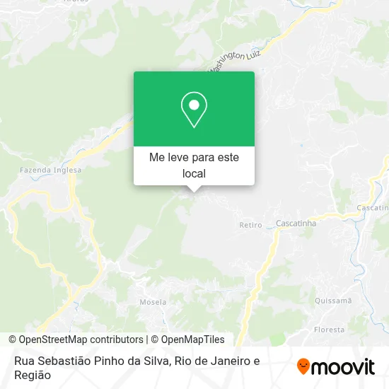 Rua Sebastião Pinho da Silva mapa