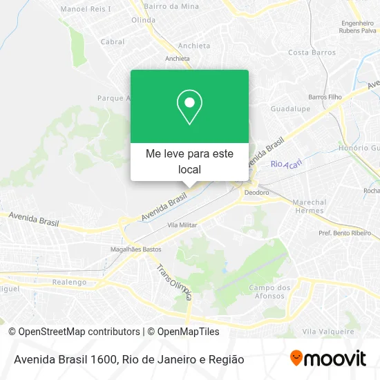 Avenida Brasil 1600 mapa