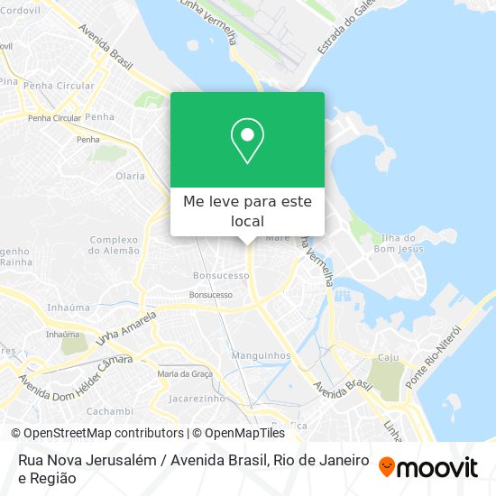 Rua Nova Jerusalém / Avenida Brasil mapa