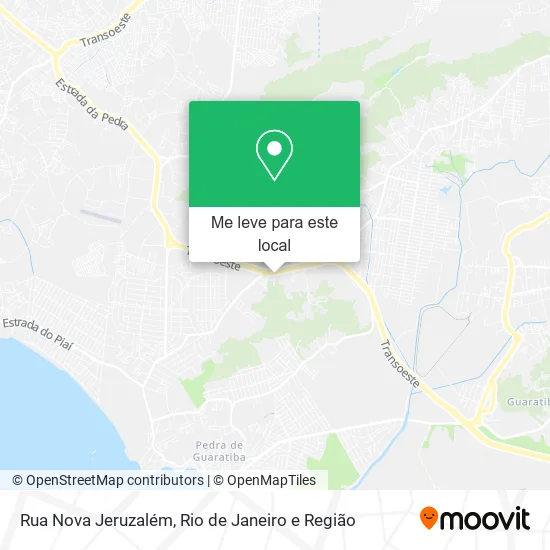 Rua Nova Jeruzalém mapa