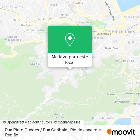 Rua Pinto Guedes / Rua Garibaldi mapa