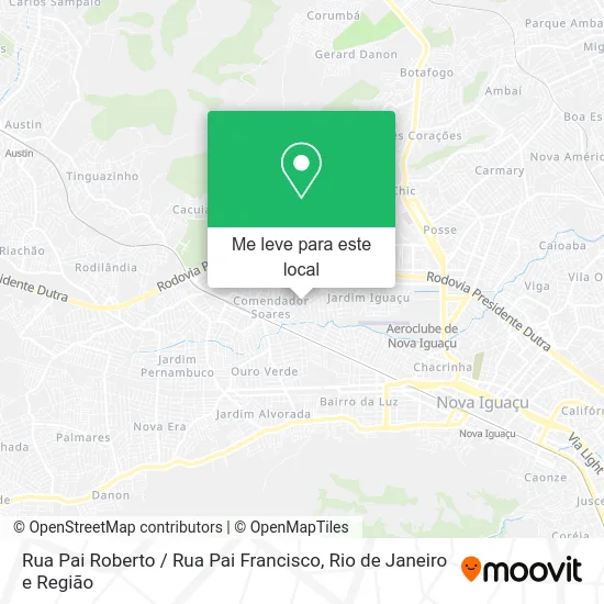 Rua Pai Roberto / Rua Pai Francisco mapa