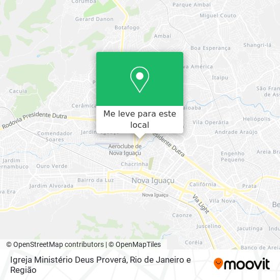 Igreja Ministério Deus Proverá mapa