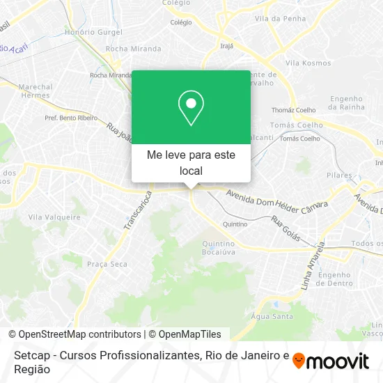 Setcap - Cursos Profissionalizantes mapa