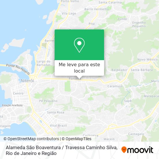 Alameda São Boaventura / Travessa Caminho Silva mapa