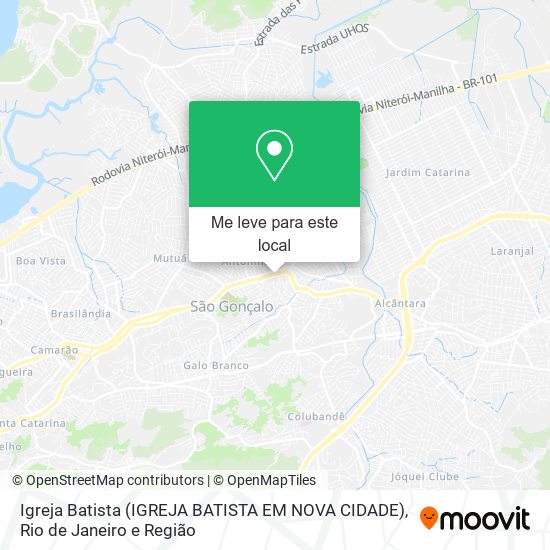 Igreja Batista (IGREJA BATISTA EM NOVA CIDADE) mapa