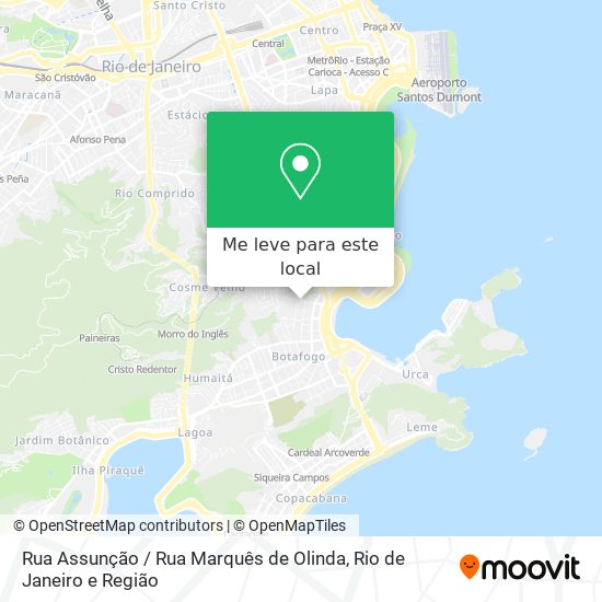 Rua Assunção / Rua Marquês de Olinda mapa